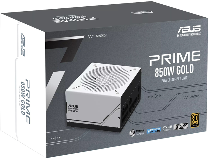 Блок живлення ASUS Prime 850W Gold White-Black (90YE00U0-B0NA00) - зображення 11