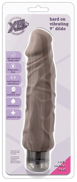Вибратор Blush Novelties Hard On Vibrating 9 inch Dildo цвет коричневый (16013014000000000) - изображение 5