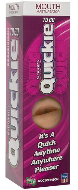 Мастурбатор Doc Johnson, Quickies To Go Ultraskyn Masturbator - Mouth (21807000000000000) - изображение 7