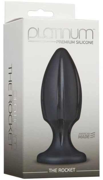 Анальная пробка Platinum Premium Silicone The Rocket цвет черный (16188005000000000) - изображение 2