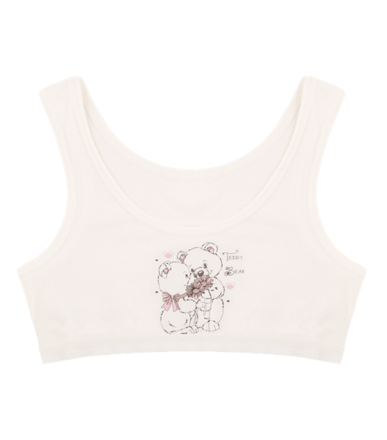 Топ для девочки с принтом Teddy Bear - Donella - 4571PB20 - 134-140 см - Молочный - Фото 1 Топ для девочки с принтом Teddy Bear - Donella - 4571PB20 - 134-140 см - Молочный - изображение 1