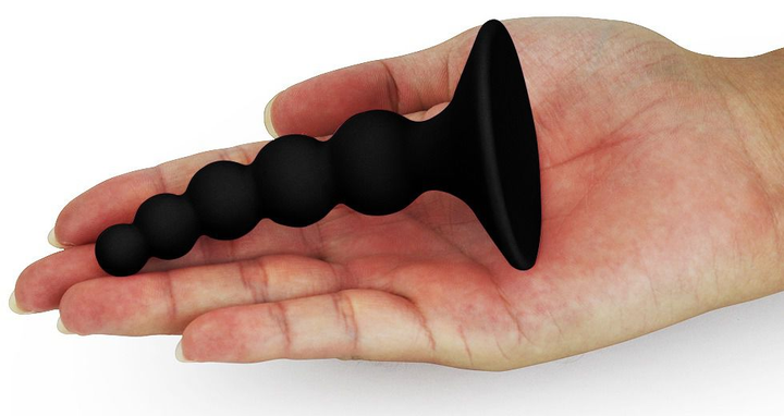 Анальная пробка Lovetoy Lure Me Beaded Anal Plug цвет черный (16870005000000000) - изображение 7
