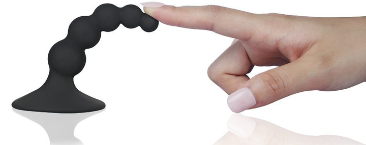 Анальная пробка Lovetoy Lure Me Beaded Anal Plug цвет черный (16870005000000000) - изображение 9