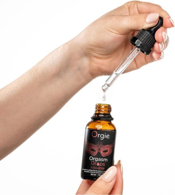 Возбуждающие капли для клитора Orgie Orgasm Drops Kissable со вкусом яблока и корицы, 30 мл (21618000000000000) - изображение 3