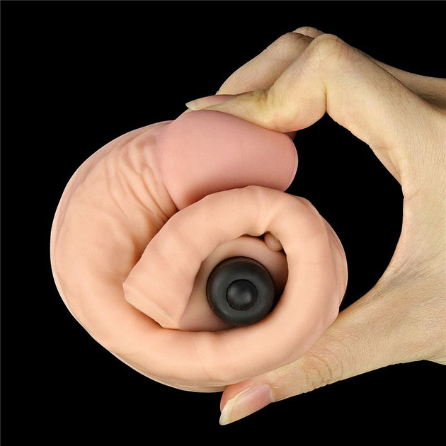 Насадка на пеніс з вібрацією Pleasure X-Tender Series Perfect for 5-6.5 inches Erect Penis колір тілесний (+18912026000000000) - зображення 14
