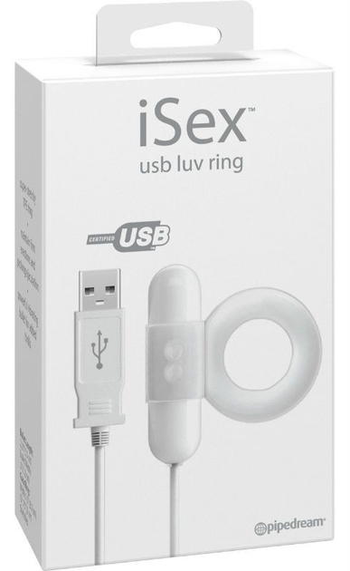 Ерекційне кільце з вібрацією iSex USB Luv Ring (17034000000000000) - зображення 5