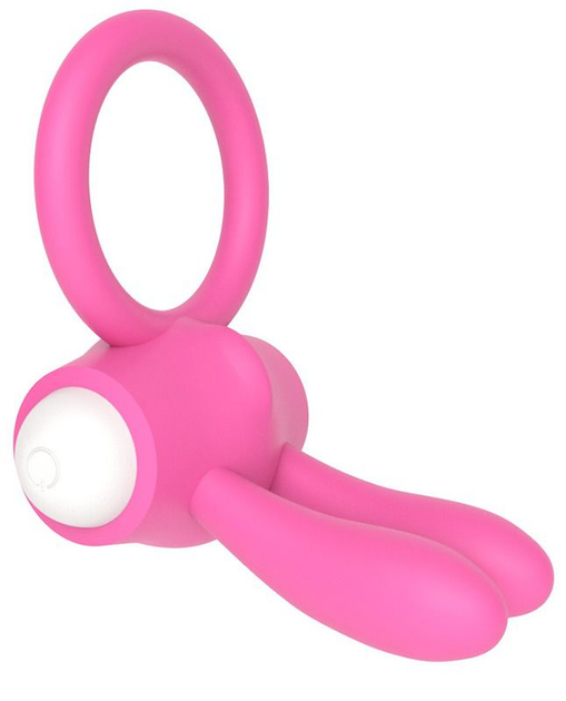 Ерекційне кільце з вібрацією Power Clit Cockring Rabbit колір рожевий (18928016000000000) - зображення 3