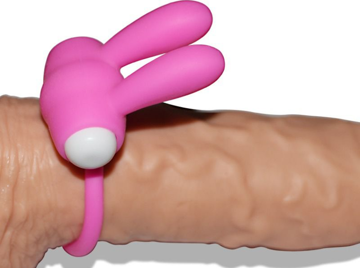 Ерекційне кільце з вібрацією Power Clit Cockring Rabbit колір рожевий (18928016000000000) - зображення 4