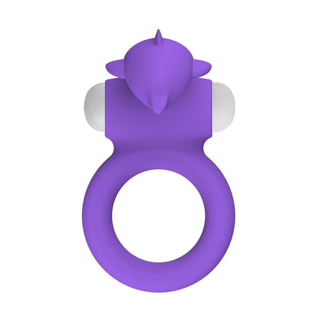 Ерекційне кільце з вібрацією X-Basic Dolphin Silicone Cockring колір фіолетовий (13178017000000000) - зображення 2