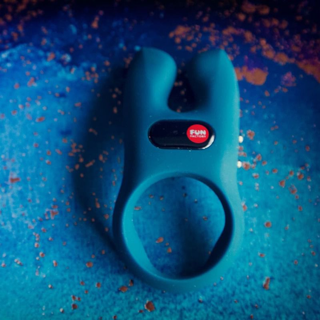 Эрекционное кольцо Fun Factory NOS с вибрацией цвет бирюзовый (22539732000000000) - изображение 6