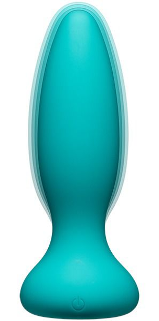 Силиконовая вибропробка Doc Johnson A-Play Vibe Adventurous Rechargeable Silicone Anal Plug with Remote цвет бирюзовый (22344732000000000) - изображение 2