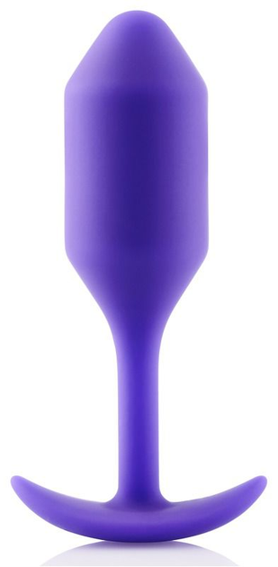 Профессиональная анальная пробка B-Vibe Snug Butt Plug 2 цвет фиолетовый (21792017000000000) - изображение 1