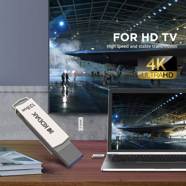Флешка Kodak K273 64Gb 2 в1 USB 3.2 и Type-C OTG - Фото 5 Флешка Kodak K273 64Gb 2 в1 USB 3.2 и Type-C OTG - изображение 5