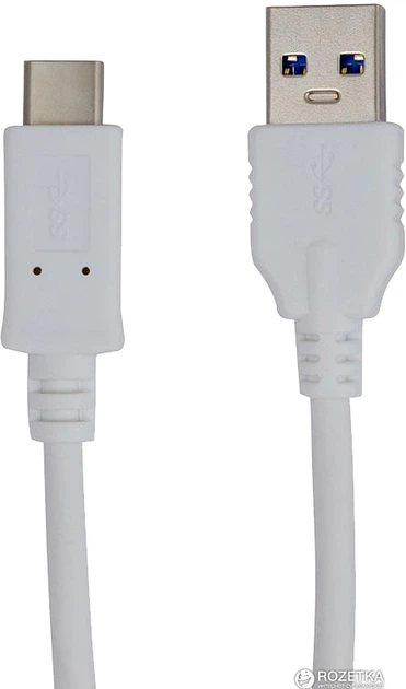 Кабель Greenwave USB 3.0 - USB Type C 1 м White (R0014176) - Фото 1 Кабель Greenwave USB 3.0 - USB Type C 1 м White (R0014176) - изображение 1