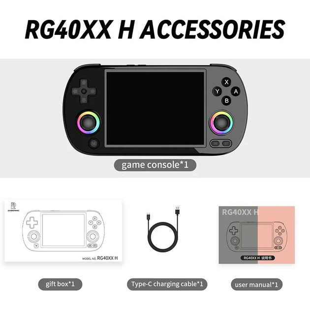 Ретро игровая приставка Anbernic RG40XX H 64GB Black [115723