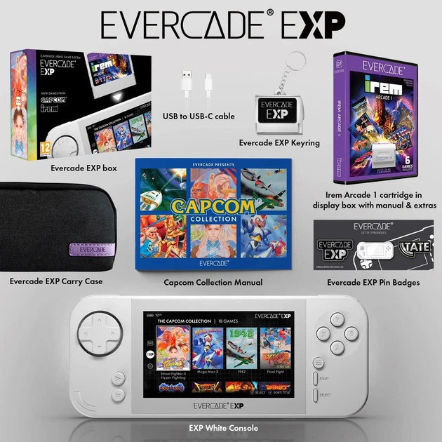 Ретро ігрова приставка Evercade EXP White [109749] - зображення 6