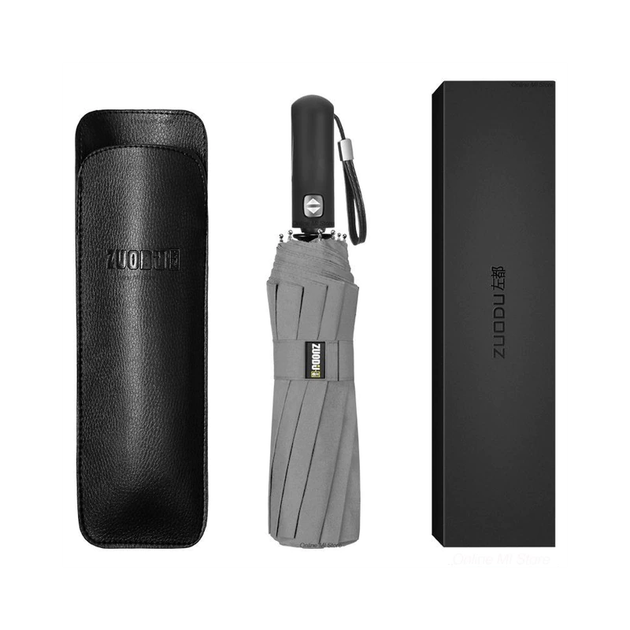 Парасолька Xiaomi Zuodu Automatic Umbrella (ZD001) Grey [68847] - зображення 3