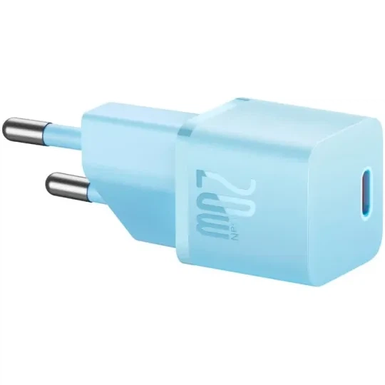 Мережевий зарядний пристрій Baseus GaN5 Fast Charger Mini 1C 20W Blue (CCGN050103) [105943] - зображення 3