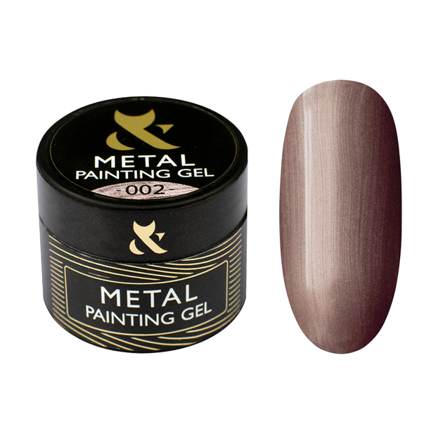 Гель фарба F.O.X Metal Painting Gel 002 металізована (рожевий) 5 мл - Фото 1 Гель фарба F.O.X Metal Painting Gel 002 металізована (рожевий) 5 мл - изображение 1