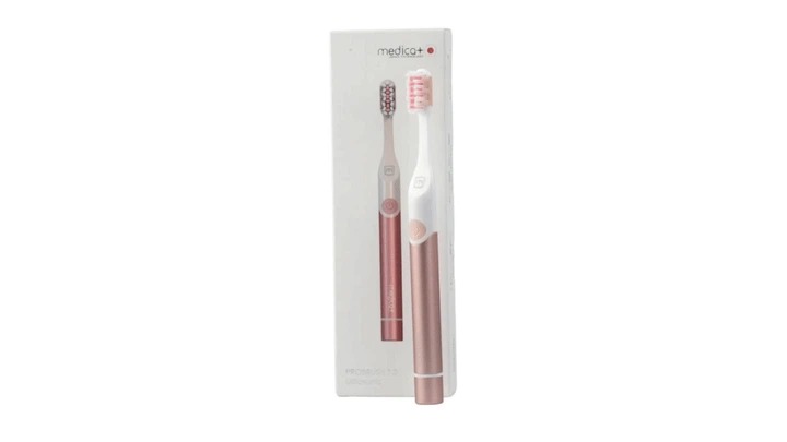 Звукова зубна щітка Medica+ ProBrush 7.0 Compact Pink + Насадки (4 шт) - зображення 3