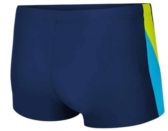 Плавки-шорты Aqua Speed LOGAN для мужчин темно-синий/голубой желтый size XXXL/96-104см - изображение 2