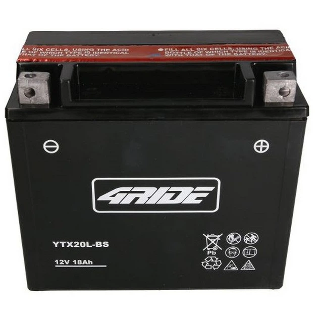 Аккумулятор 4RIDE YTX20L-BS - изображение 3