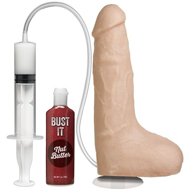 Фалоімітатор Doc Johnson з імітацією сім'явиверження Bust It Squirting Realistic Cock колір тілесний (15904026000000000) - зображення 1