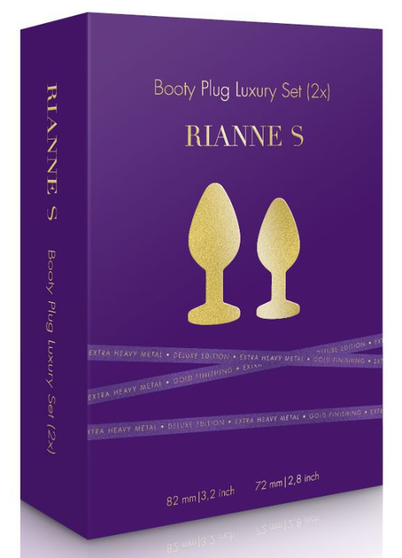 Набор анальных пробок Booty Plug Luxury Set 2x (17236000000000000) - изображение 7