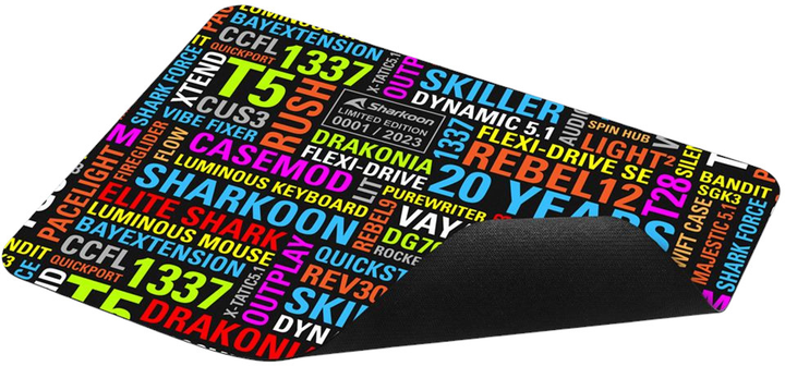 Ігрова поверхня Sharkoon 20 Years Limited Edition Multicolor (4044951038084) - зображення 3