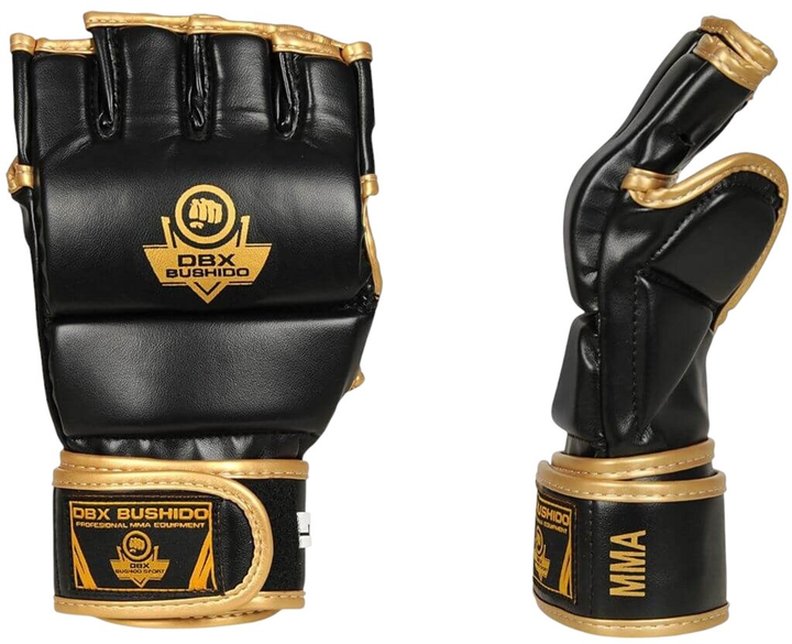 Rękawice MMA Bushido E1V8 rozmiar M Black/Gold (5902539015935) - obraz 2