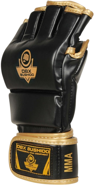 Rękawice MMA Bushido E1V8 rozmiar M Black/Gold (5902539015935) - obraz 4