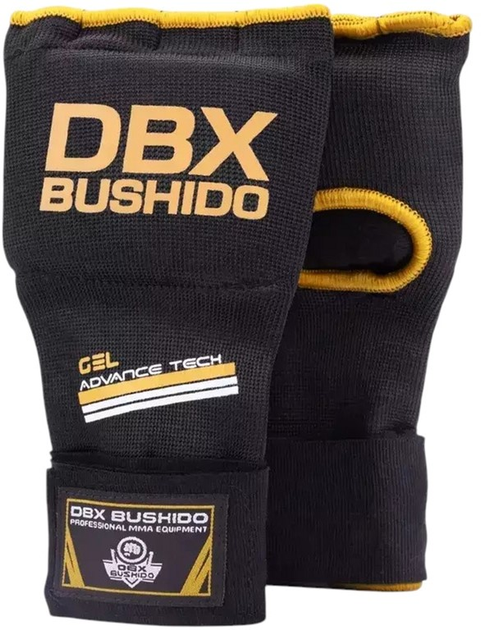 Rękawice owijki Bushido ARK-100017A S/M Black/Gold (5902539012064) - obraz 1