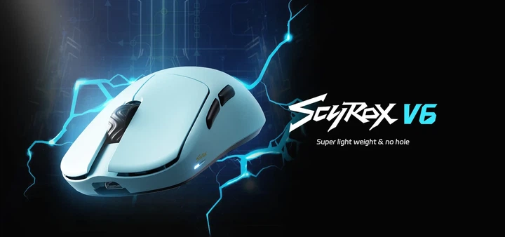Мышка игровая Scyrox V6 Blue – фото, отзывы, характеристики в