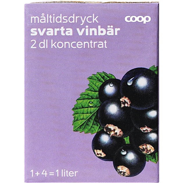 Ягідний концентрат чорна смородина, 200 мл Coop coop_vinbar_2dl - Фото 1 Ягідний концентрат чорна смородина, 200 мл Coop coop_vinbar_2dl - зображення 1