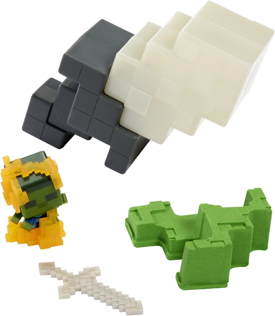 Zestaw do zabawy Mattel Minecraft Mini Mode Mining Figure HTL02 (194735192960) - obraz 3