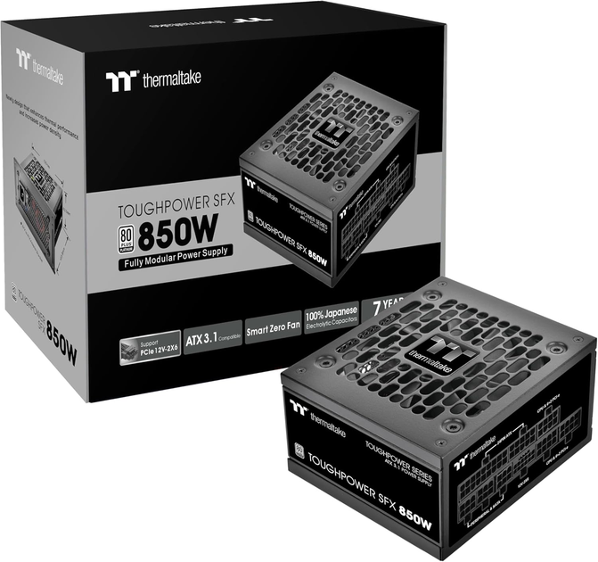 Блок живлення Thermaltake Toughpower SFX Platinum 850W (PS-STP-0850FNFAPE-1) - зображення 8