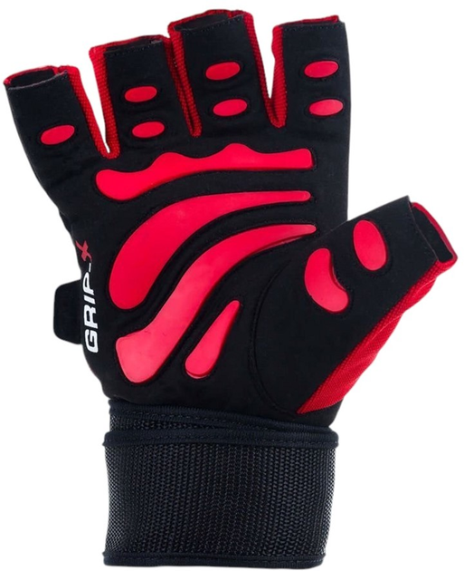 Рукавички для фітнесу Bushido GRIP-X WG-161 M Black/Red (5902539012521) - зображення 3