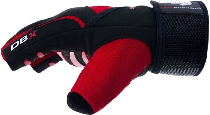 Рукавички для фітнесу Bushido GRIP-X WG-161 XL Black/Red (5902539012545) - зображення 4