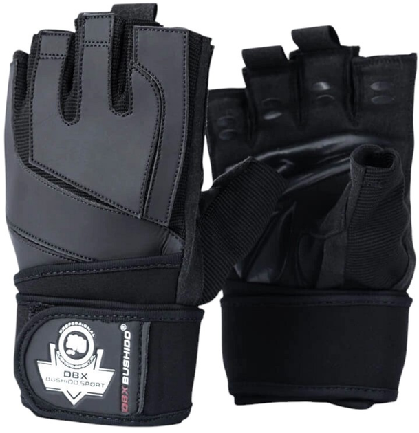 Рукавички для фітнесу Bushido GRIP-X WG-163 S Black (5904639192035) - зображення 1