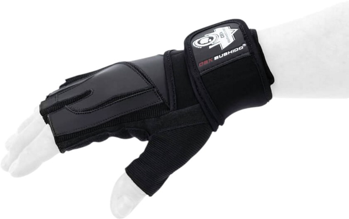 Рукавички для фітнесу Bushido GRIP-X WG-163 S Black (5904639192035) - зображення 8