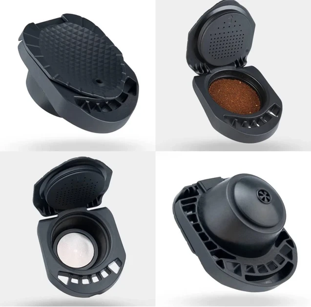 Многоразовый адаптер капсула для кофеварки Krups, Delonghi, Nescafe Dolce Gusto, Piccolo XS, Genio S чорний - изображение 3