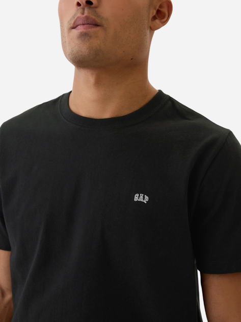 Футболка бавовняна довга чоловіча Gap 502022-02 XXL Чорна (1200135877020) - зображення 3
