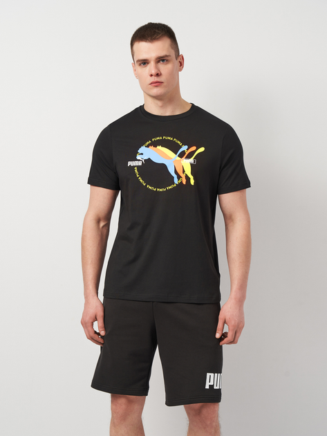 Футболка бавовняна довга чоловіча Puma Graphics Multiple Cat Logo Tee 68482601 M Black від Rozetka на платформі USKIDKA Акція на Футболка бавовняна довга чоловіча Puma Graphics Multiple Cat Logo Tee 68482601 M Black від Rozetka
