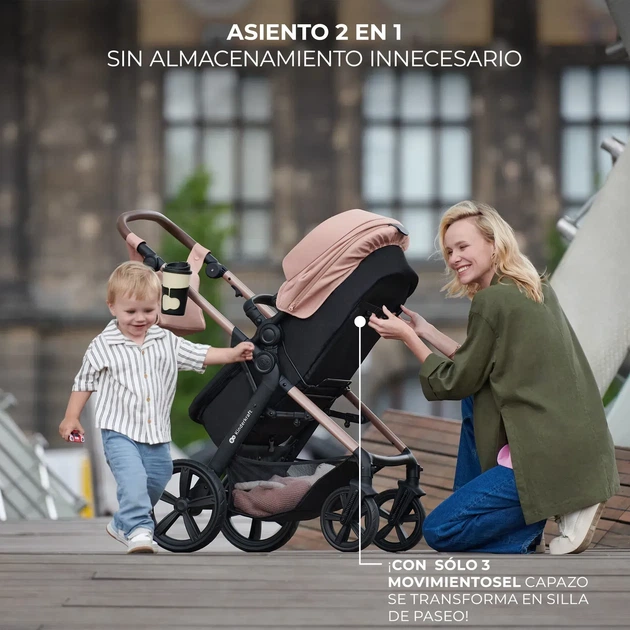 Универсальная коляска 3 в 1 Kinderkraft Moov 2 Air Pure Black (KSMOOV02BLK0000) - изображение 5