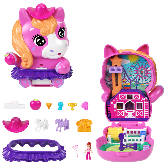 Ігровий набір Polly Pocket Родео з поні JCR39 (194735275007) - зображення 1