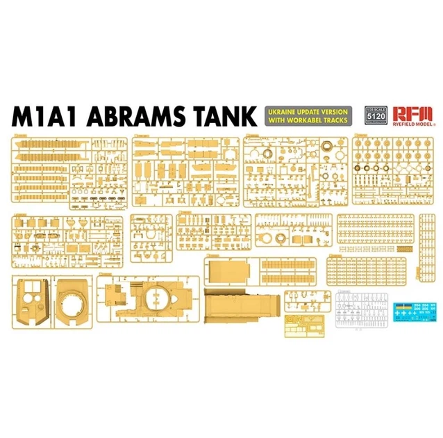Збірна модель 1/35 Танк М1А1 Abrams Україна RFM RM-5120 - изображение 3