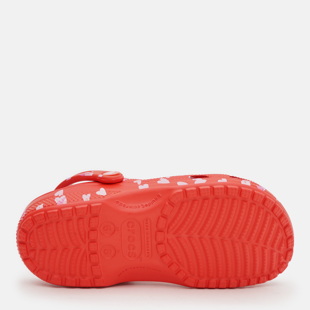 Жіночі крокси Crocs Classic Vday Clog ChR 209682-6ZR 37-38 (M5/W7) 23 см Cherry Red (198445107238) - зображення 6