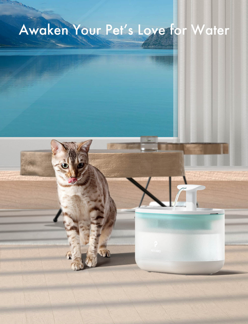 Поїлка для котів Petlibro Капсульний фонтан Blue (PL-WF002-93W) (0619988626708) - зображення 4