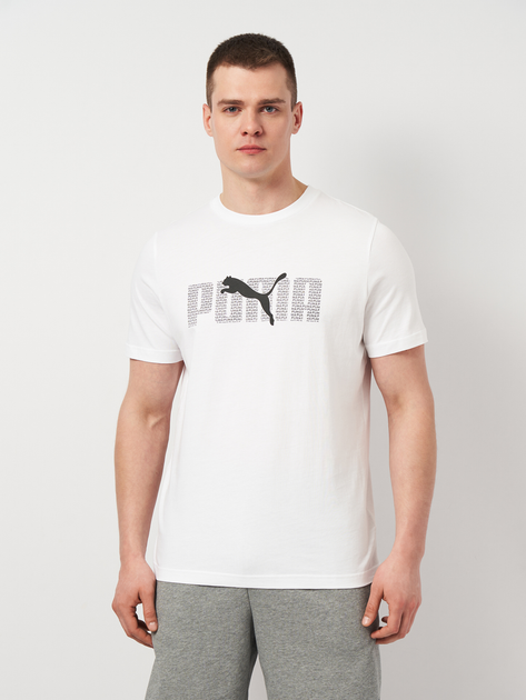 Футболка бавовняна довга чоловіча Puma Ess Logo Lab Tee 68466702 S White від Rozetka на платформі USKIDKA Акція на Футболка бавовняна довга чоловіча Puma Ess Logo Lab Tee 68466702 S White від Rozetka