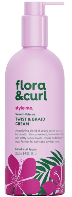 Krem do włosów Flora and Curl Sweet Hibiscus Twist and Braid definiujący loki 300 ml (5060627510714) - obraz 1